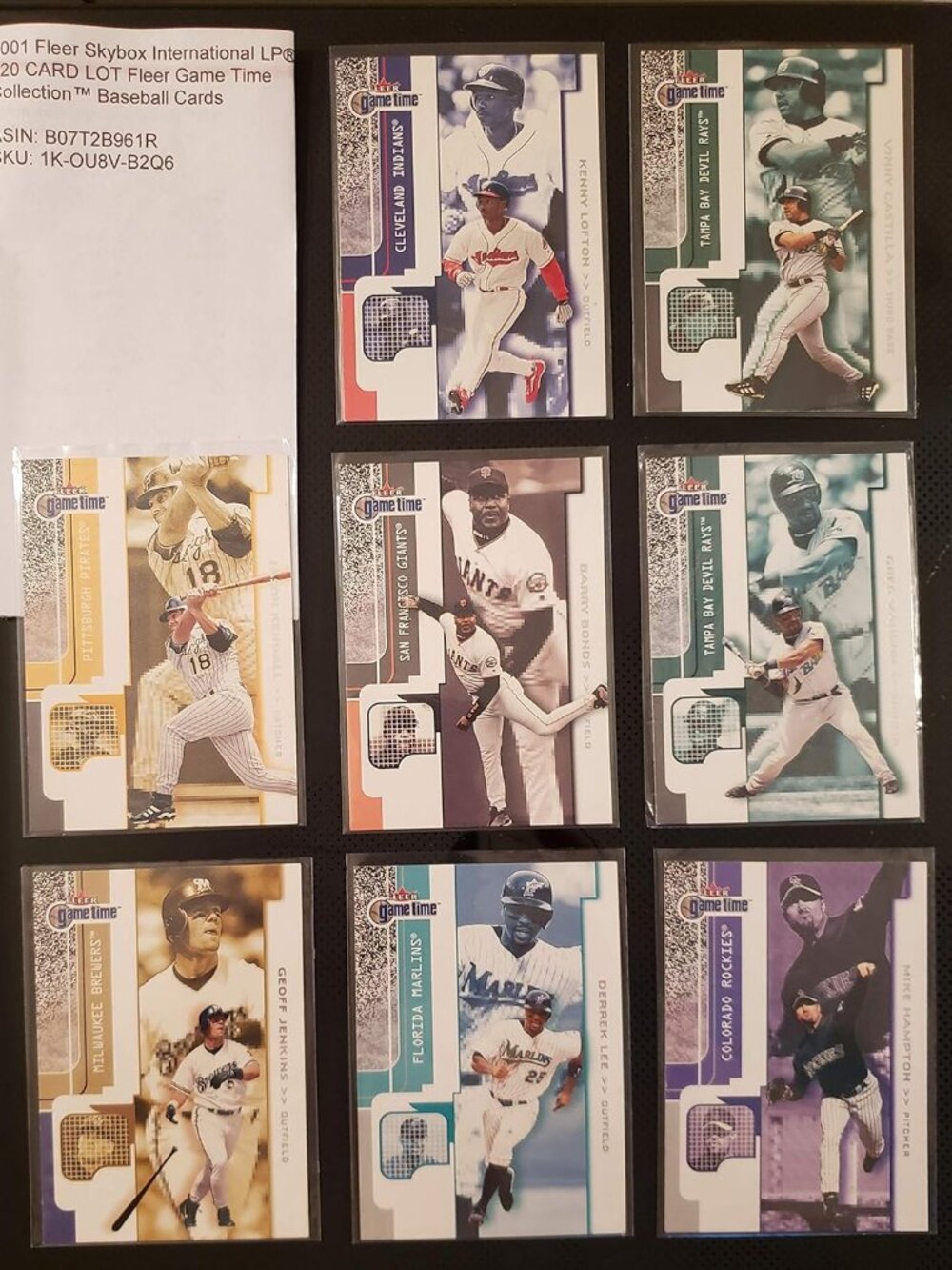 2001 Fleer Skybox International LP® 020 CARD LOT Fleer Game Time Collection™